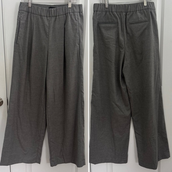 Ann Taylor Pull-On Pleated Wide Leg Pants - Picture 2 of 9